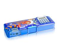 Henoyso Multifunctional Pencil Box for Boys Basketball Pencil Case with Calculator and Sharpener Cool Cute Pencilcase School Supplies Essentials Christmas Birthday Gift Present for Kids Teen