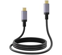 Henrety USB4 Cable, 40 Gbps Data Transfer, 8K Video, 240W Fast Charging, Thunderbolt 4/3 Compatible, for Apple iPhone 15, iPad, MacBook, Samsung Galaxy, Tablets & Laptops (4.9Ft)
