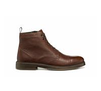 Henreys Breathable Lace-Up Boots in Leather Brown