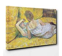 Henri de Toulouse-Lautrec Abandonment Canvas Print | Gallery Wrapped 30mm Frame Wall Art | 30x20 inches | Ready to Hang | Modern Picture | Living Room Bedroom Lounge Office