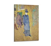 Henri De Toulouse-Lautrec Artwork（Jane Avril Leaving The Moulin Rouge, C. 1892）Decorative Poster Wall Art Bedroom Prints Home Decor Hanging Picture Canvas Paintings 08x12inch(20x30cm)