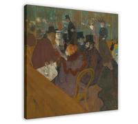 Henri De Toulouse-Lautrec At The Moulin Rouge Canvas Wall Art Posters And Prints Room Aesthetic Bedroom Office Decor 20x20inch(50x50cm)