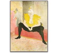 Henri De Toulouse Lautrec Posters The clown Sits Canvas Wall Art Henri De Toulouse Lautrec Prints Painting For Home Decor Picture 50x70cm No Frame