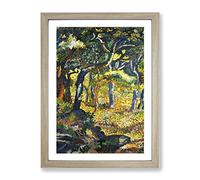 Henri Edmond Cross Provence Classic Painting Framed Print | A2 Oak Framed Wall Art | Ready to Hang | Classic Religious Picture | Living Room Bedroom Lounge Office