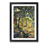 Henri-Edmond Cross Provence Framed Print | A2 Oak Framed Wall Art | Ready to Hang | Modern Religious Picture | Living Room Bedroom Lounge Office