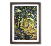 Henri-Edmond Cross Provence Framed Print | A2 Walnut Framed Wall Art | Ready to Hang | Modern Religious Picture | Living Room Bedroom Lounge Office