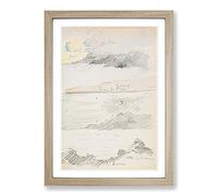 Henri-Edmond Cross Sketchbook Framed Print | A2 Oak Framed Wall Art | Ready to Hang | Modern Religious Picture | Living Room Bedroom Lounge Office