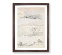Henri-Edmond Cross Sketchbook Framed Print | A2 Walnut Framed Wall Art | Ready to Hang | Modern Religious Picture | Living Room Bedroom Lounge Office