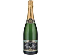 Henri Favre Brut NV Champagne 75cl, 12% ABV - Les Roches Blanches Blanc de Blancs & Noir Blend - Elegant Crisp Sparkling Gift