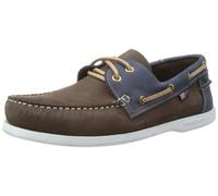 Henri Lloyd Mens Arkansa Boat Shoes F94412 Dark Brown/Blue 7 UK, 41 EU