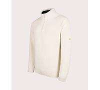 Henri-Lloyd Mens Golant Quarter Zip Ribbed Knit - Colour: 013 Ecru - Size: XL