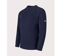 Henri-Lloyd Mens Golant Ribbed Crew Knit - Colour: 602 Navy Blue - Size: Medium