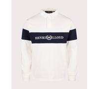 Henri-Lloyd Mens Voyager Rugby Shirt - Colour: 010 Off White - Size: Large