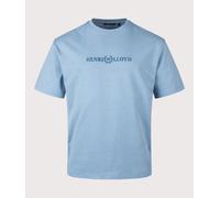Henri-Lloyd Mens Walmer T-Shirt - Colour: 637 Fjord Blue - Size: Medium