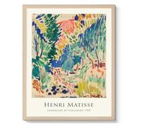 Henri Matisse Art Prints Eclectic Wall Decor Abstract Matisse Wall Art Exhibition Posters Maximalist Wall Painting for Bedroom Colorful Canvas Print Picture for Living Room Decorations 12"x16" Framed