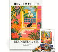 Henri Matisse Berggrruen ﹨u Cie Poster Jigsaw Puzzles for Adults 1000 Pieces Creative Play True Detail Real Challenge Art Decor (38x26cm)