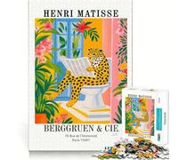 Henri Matisse Berggruen ﹨u Cie Poster 1000 Pieces Jigsaw Puzzles for Teenagers Brain Logic Restful Game Family Fun Xmas Surprise (38x52cm)