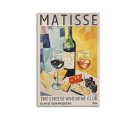 Henri Matisse Cheese And Wine Club Poster Vintage Aesthetic Canvas Painting Wall Art For Living Room 20x30inch(50x75cm) Unframe-style