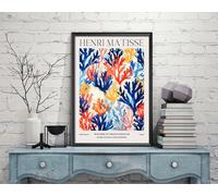 Henri Matisse Corals Print, Henri Matisse Exhibition Print, Henri Matisse Poster, Vintage Matisse Wall Art, Vintage Poster (09d) A4