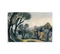 Henri Matisse Famous Paint (Landscape with Olive Trees) Canvas Wall Art Print Poster for Bedroom Dorm Living Room Decor 12x18inch(30x45cm)