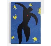 Henri Matisse Icarus | Antique Jazz Cut Outs Gouache Poster, Vintage Print, Blue Abstract Shapes Wall Art, Artwork Picture, Home Decor
