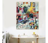Henri Matisse《Interior with a Young Girl(Girl Reading)》Canvas Art Oil Painting Artwork Picture Home Decoration Wall Art Print 90x130cm Frameless