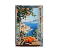 Henri Matisse Open Window Poster Coastal View With Oranges Art Print Colorful Mediterranean Wall Decor Fauvism Painting Matisse Artwork