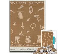 Henri Matisse Sea Life Abstract Jigsaw Puzzle for Adults, 1000 Pieces | A focused indoor hobby - an activity that can be paused and resumed during indoor leisure.