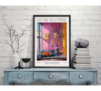 Henri Matisse Windows Print, Henri Matisse Exhibition Print, Henri Matisse Poster, Vintage Matisse Wall Art, Vintage Poster (35d) A2
