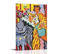 Henri MatisseWaterproof Poster Wall Painting Canvas Decorative Painting Suitable for Office Bedroom Decoration Living Room PosterFrame-style16x24inch(40x60cm)
