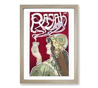 Henri Privat-Livemont Rajah Framed Print | A2 Oak Framed Wall Art | Ready to Hang | Modern Nature Picture | Living Room Bedroom Lounge Office