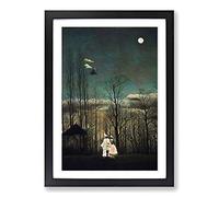 Henri Rousseau Carnival Evening Framed Wall Art Print A2 Black
