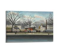 Henri Rousseau - Outskirts of Paris Posters Wall Art 20x30inch | Decorative Artwork for Living Room Bedroom Office Hallway Entryway Apartment Home Decor and Modern Interior Decoration Styles