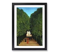 Henri Rousseau The Avenue in The Park Framed Print | A2 Oak Framed Wall Art | Ready to Hang | Modern Nature Picture | Living Room Bedroom Lounge Office