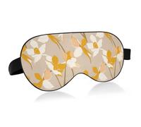 Henri Style Daffodil Bronze Travel Essential Eye mask for Sleeping with Elastic Adjustable Band Blackout Breathable Eye mask for Sleep Home