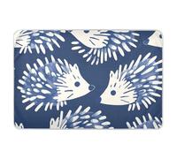 Henri Style Hedgehog Indigo Blue Potty Training Pee Pad Soft Absorbent Diaper Changing Mat Skin-Friendly Pee Mats for Kids Adults Pets, 52" L x 34" W sabanas impermeable para ninos