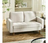 Henrietta Sofa - 2 Seater - Beige Fabric