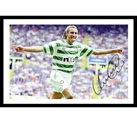Henrik Larsson - Celtic Signed Autograph & Framed Photo Display