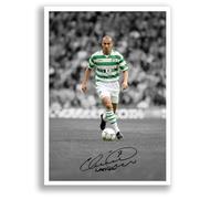 Henrik Larsson Celtic Signed Photo Poster Print Picture Display Framed Autograph Memorabilia Gift Sweden (A4 Poster Only)