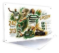 Henrik Larsson Metals sign Print | Celtic Legend Wall Art | Henrik Larsson Tribute Inspired Metal sign