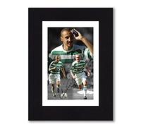 HENRIK LARSSON Signed 8x6 Inch Mounted Photo Print With Pre Printed Signature Celtic Autograph Gift, Ready To Be Framed