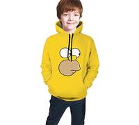 Henrnt The Simpsons Sweater Hoodies for Boys Girls Kids, Applicable in Autumn and Winter Black