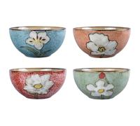 Henrrida Ceramic Cereal Bowls Set of 4,28 Ounce Serving Bowls for Soup Salad Noodle Rice Bowls Dishwasher & Microwave Safe
