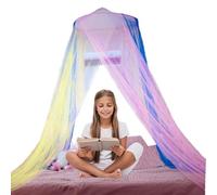 Henrrida Girls Bed Canopy,Rainbow Bed,Princess Mosquito Net,Girls Bedroom Decor Hanging Bed Cover Suitable for Rooms and Reading Corners(Rainbow Color)