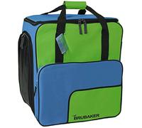 Henry Brubaker ski boot bag, helmet bag , ski boot rucksack, convenient boot bag with rucksack function, Super Function 2.0, winter edition in 6 special colours. , Womens Men Children's, FunktionTopMod012_BlauGruen, blue/green