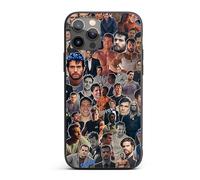 Henry Cavill Phone Case Collage Design Actor Inspired Celebrity Protective Cover iPhone 13 14 15 16 Pro Pro Max Novelty Gift for Fans Black