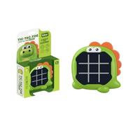 Henry & Colin Animal-Themed Tic-Tac-Toe Chess/Memory Game Machine - Fun and Educational Handheld Game for Kids and Adults with Interactive Lights, Sound Effects, and 2-in-1 Gameplay Modes (Dinosaur)