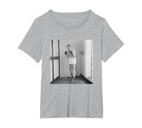 Henry Cooper UK Heavyweight Boxing Training for Cassius Clay T-Shirt, Women's Plus, Heather Grey, 1X