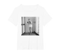Henry Cooper UK Heavyweight Boxing Training for Cassius Clay T-Shirt, Women's Plus, White, 1X