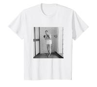 Henry Cooper UK Heavyweight Boxing Training for Cassius Clay T-Shirt, Youth, White, X-Small